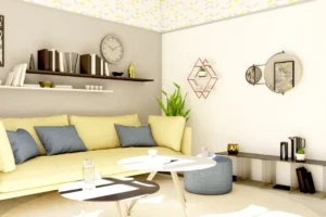 Cozy living room for a newly married couple.. related to How to Decorate Your Living Room Walls Without Making These 5 Common Mistakes
