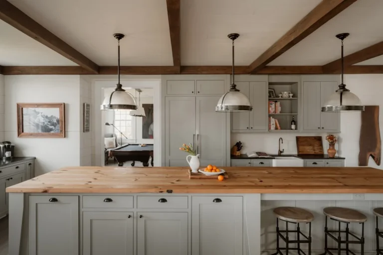 Farmhouse Kitchen (IG: @clay.banks). related to Layered Rustic Farmhouse Decor: How to Build Texture Without Visual Chaos