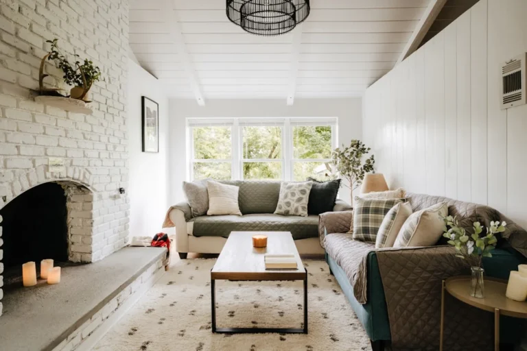 Country living room (IG: @clay.banks). related to Small Changes, Big Impact: How Intentional Layering Creates a Cozy Living Room on a Budget