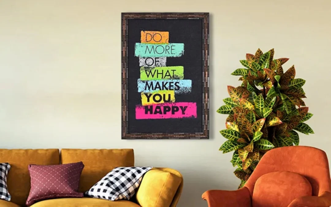 Motivational poster on a wall with furniture.. related to DIY Home Decor Projects: Which Ones Actually Pay Off?