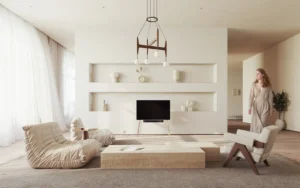 The calmness of Scandinavian forests. This was our starting point. How to hold a strong design impact with minimal of resources. And to last for a lifetime. Precious oak and birch was chosen. Of course - handmade to respect the traditions of Estonian centuries long wood craftsmanship.. related to Neutral Room Decor Is a Layered System of Warm, Cool & Earth Tones