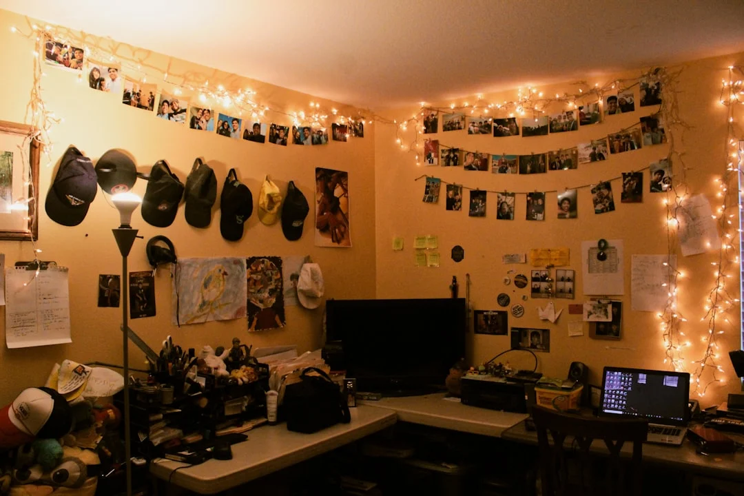 turned-off black flat screen TV. related to Aesthetic Room Decor: Curate Instead of Clutter