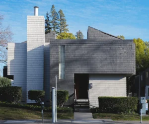 white and grey house.. related to How to Create an Authentic Mid-Century Modern Home Without Buying Expensive Originals